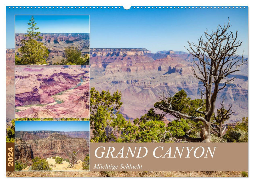 GRAND CANYON Mighty gorge (CALVENDO wall calendar 2024) 