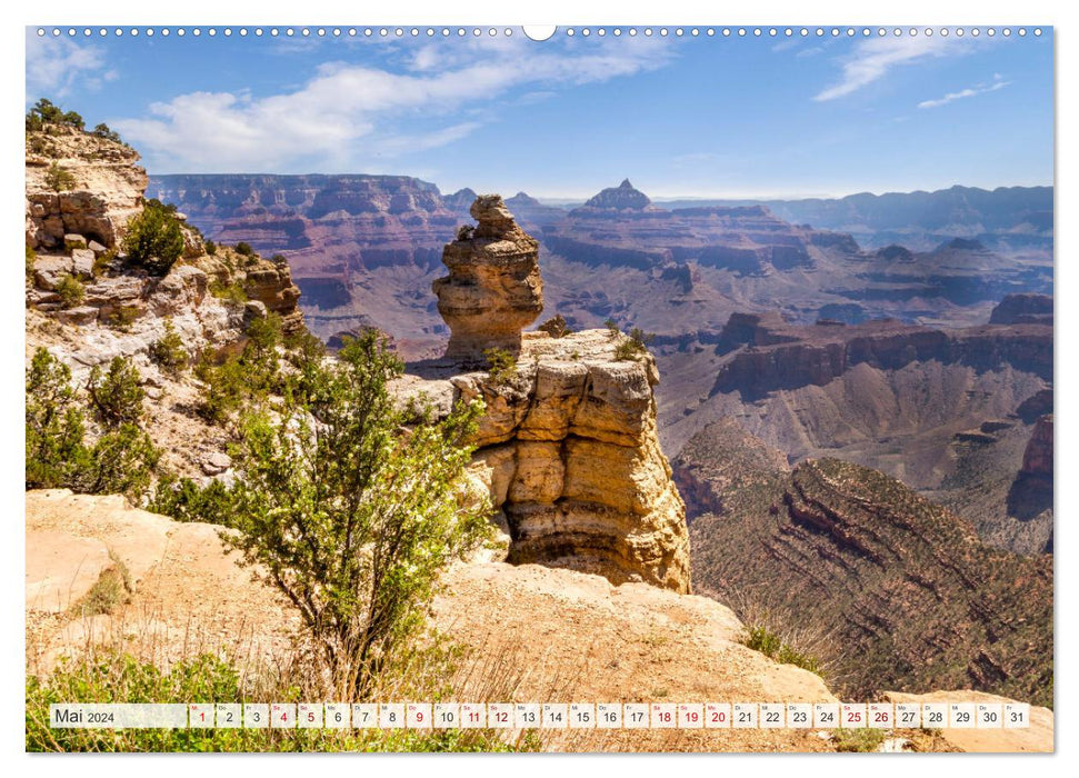 GRAND CANYON Mighty gorge (CALVENDO wall calendar 2024) 