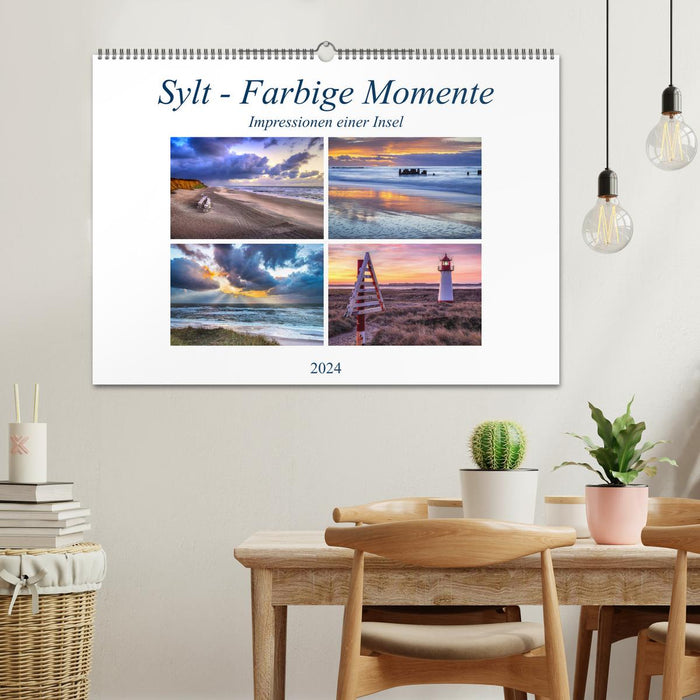 Sylt - Farbige Momente (CALVENDO Wandkalender 2024)