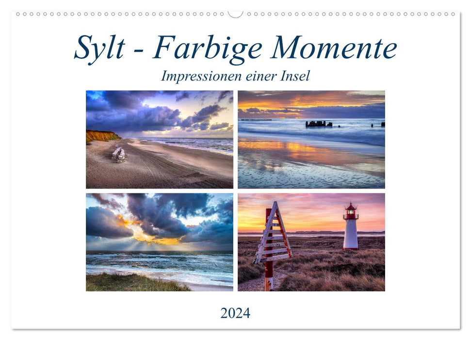Sylt - Farbige Momente (CALVENDO Wandkalender 2024)