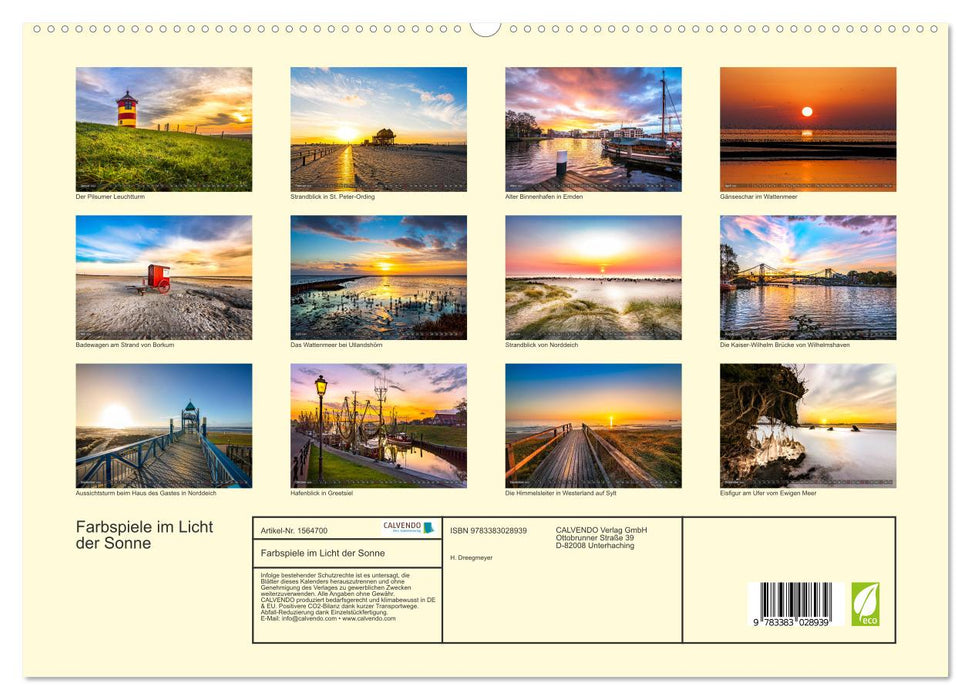 Farbspiele im Licht der Sonne (CALVENDO Premium Wandkalender 2024)