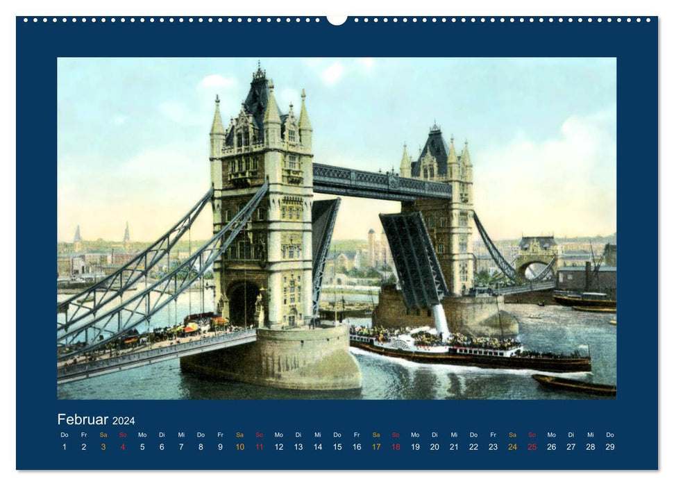 Londres historique de 1888 à 1918 (calendrier mural CALVENDO 2024) 