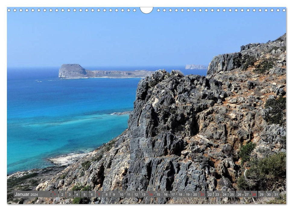 Kreta Pur - A picture journey for the senses (CALVENDO wall calendar 2024) 