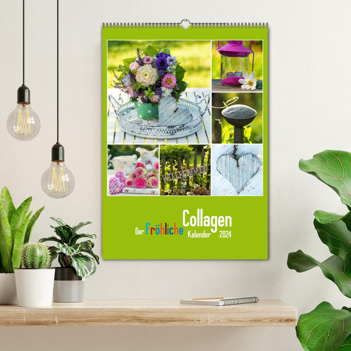 Der kunterbunte Collagen Kalender (CALVENDO Wandkalender 2024)