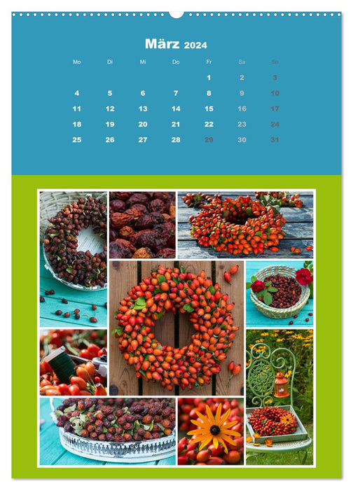Le calendrier collage coloré (Calendrier mural CALVENDO 2024) 