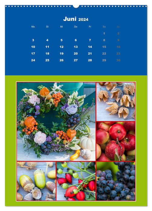The colorful collage calendar (CALVENDO wall calendar 2024) 