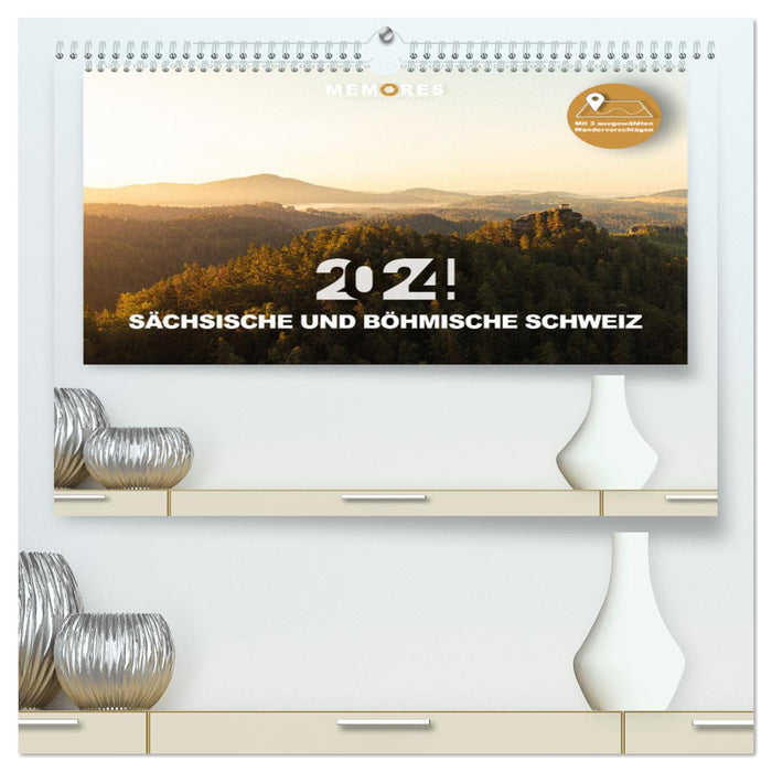 Sächsische und Böhmische Schweiz (CALVENDO Premium Wandkalender 2024)