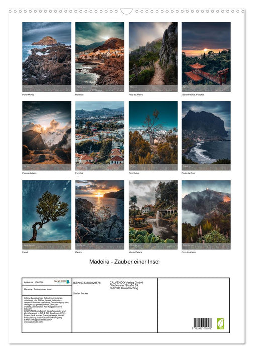 Madeira - Magic of an Island (CALVENDO Wall Calendar 2024) 