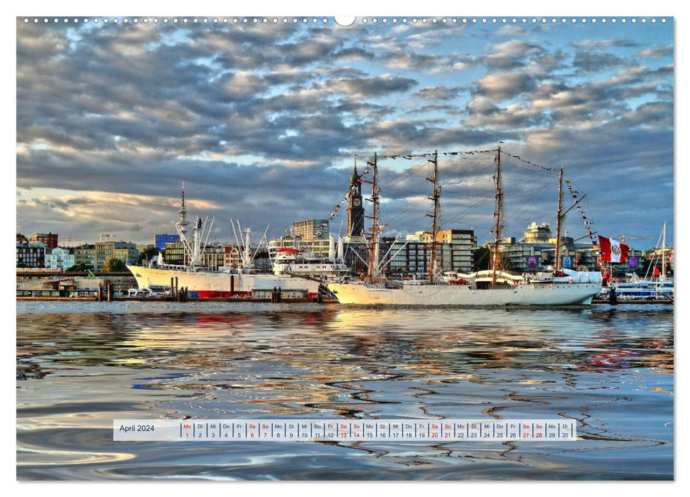 Hamburg - Mein Hafen (CALVENDO Premium Wandkalender 2024)