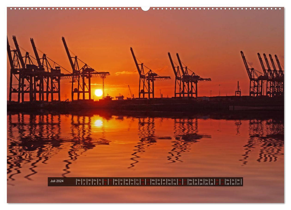 Hamburg - Mein Hafen (CALVENDO Premium Wandkalender 2024)