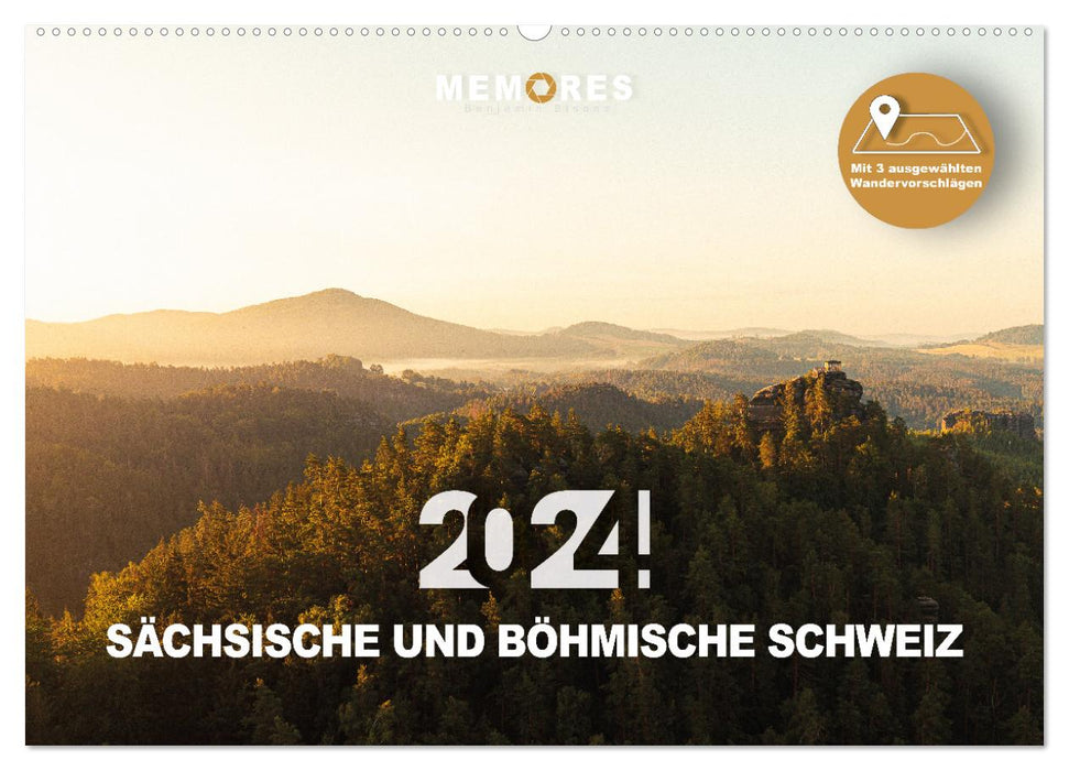 Sächsische und Böhmische Schweiz (CALVENDO Wandkalender 2024)