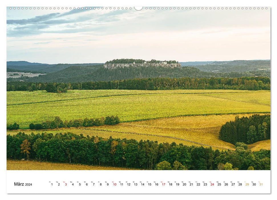 Sächsische und Böhmische Schweiz (CALVENDO Wandkalender 2024)