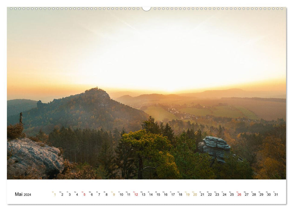 Sächsische und Böhmische Schweiz (CALVENDO Wandkalender 2024)