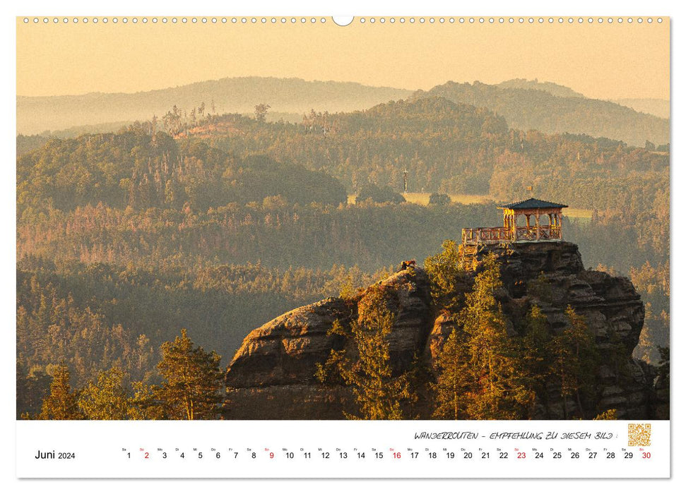 Sächsische und Böhmische Schweiz (CALVENDO Wandkalender 2024)