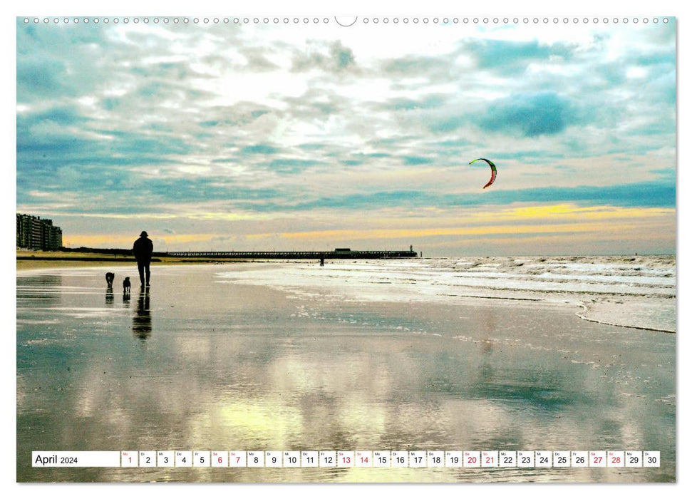 Blankenberge - belgischer Küstenort (CALVENDO Premium Wandkalender 2024)