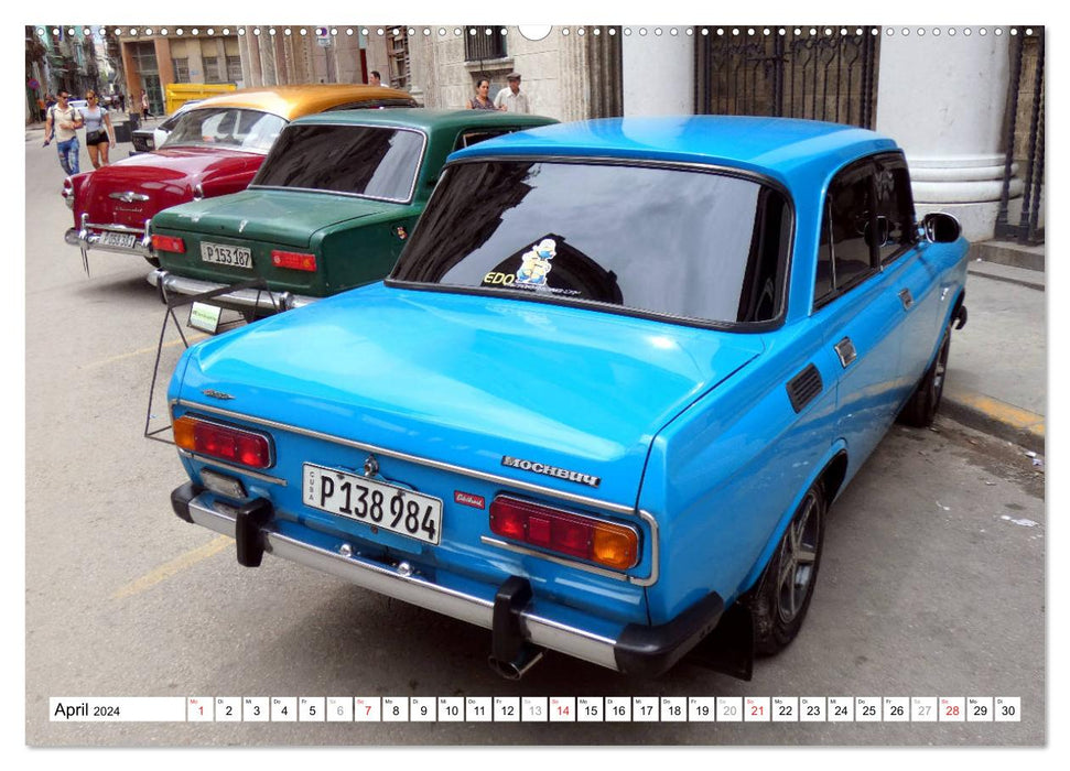 MOSKWITSCH - Auto-Legende der UdSSR (CALVENDO Wandkalender 2024)