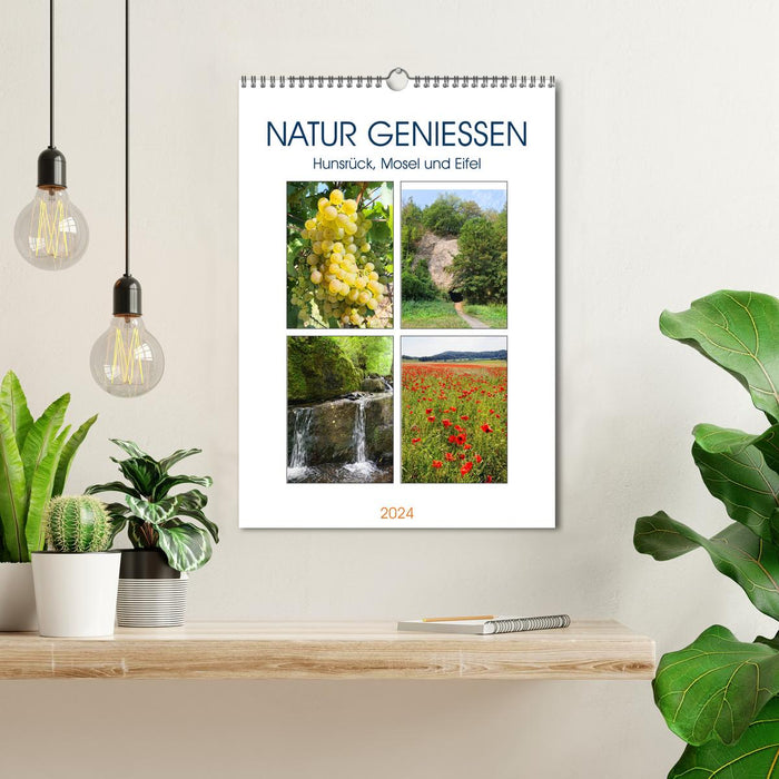 Natur genießen - Hunsrück, Mosel und Eifel (CALVENDO Wandkalender 2024)