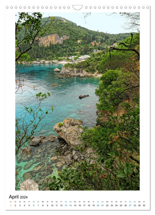 Korfu - Paradiesische Insel in der Adria (CALVENDO Wandkalender 2024)
