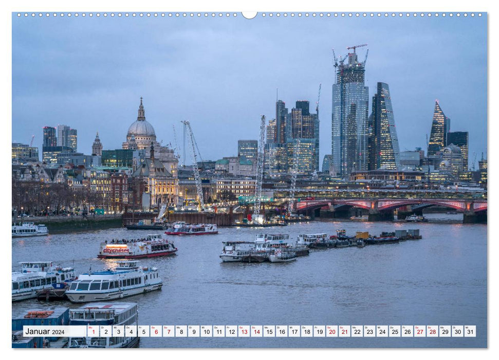 Grande-Bretagne - Londres (Calvendo Premium Wall Calendar 2024) 
