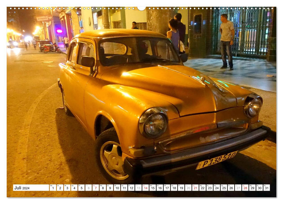 SIMCA ARONDE - Hirondelle de France à La Havane (Calendrier mural CALVENDO Premium 2024) 