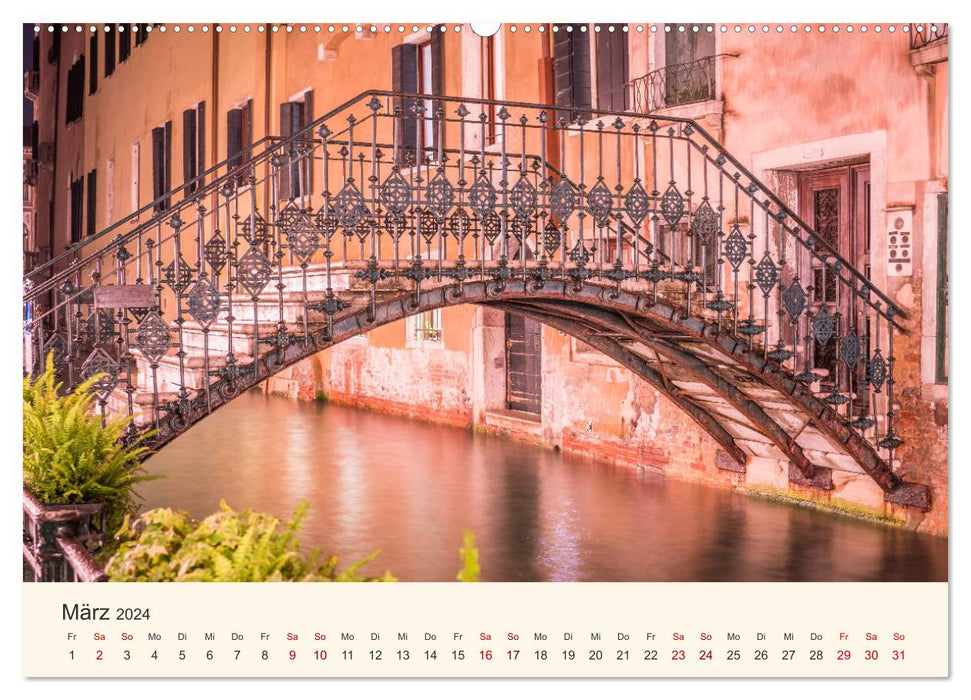 Venedig bei Tag und Nacht (CALVENDO Premium Wandkalender 2024)