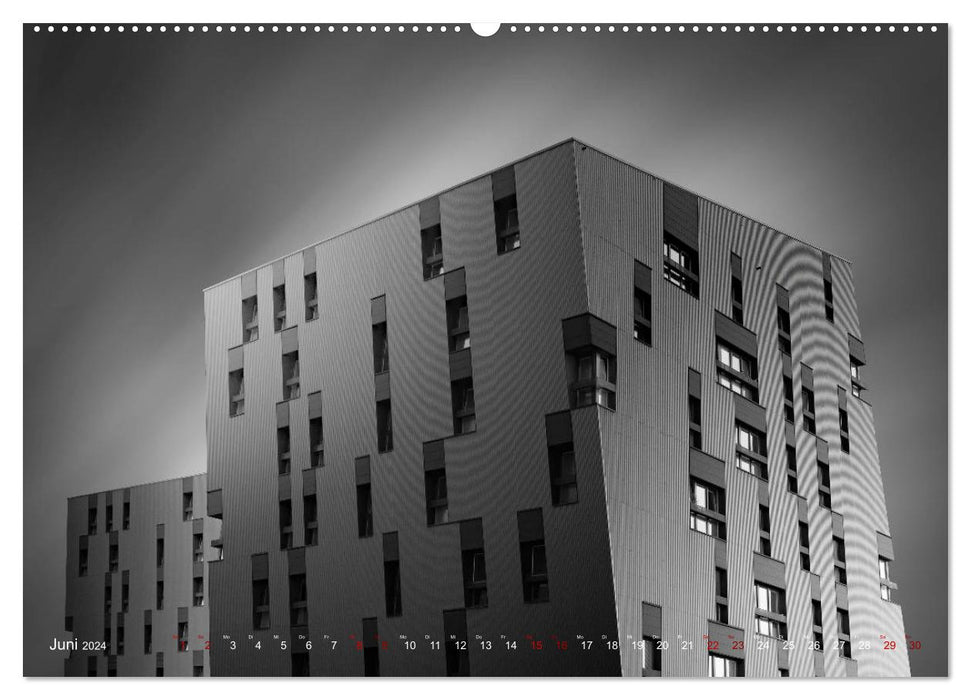 Monochrome Architektur (CALVENDO Premium Wandkalender 2024)