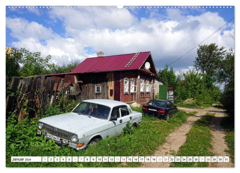 Sowjet-Mobile - Oldtimer der UdSSR (CALVENDO Premium Wandkalender 2024)