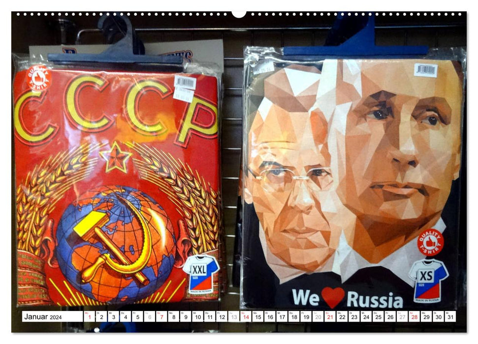 Retour en URSS - Nostalgie soviétique en Russie (Calvendo Premium Wall Calendar 2024) 