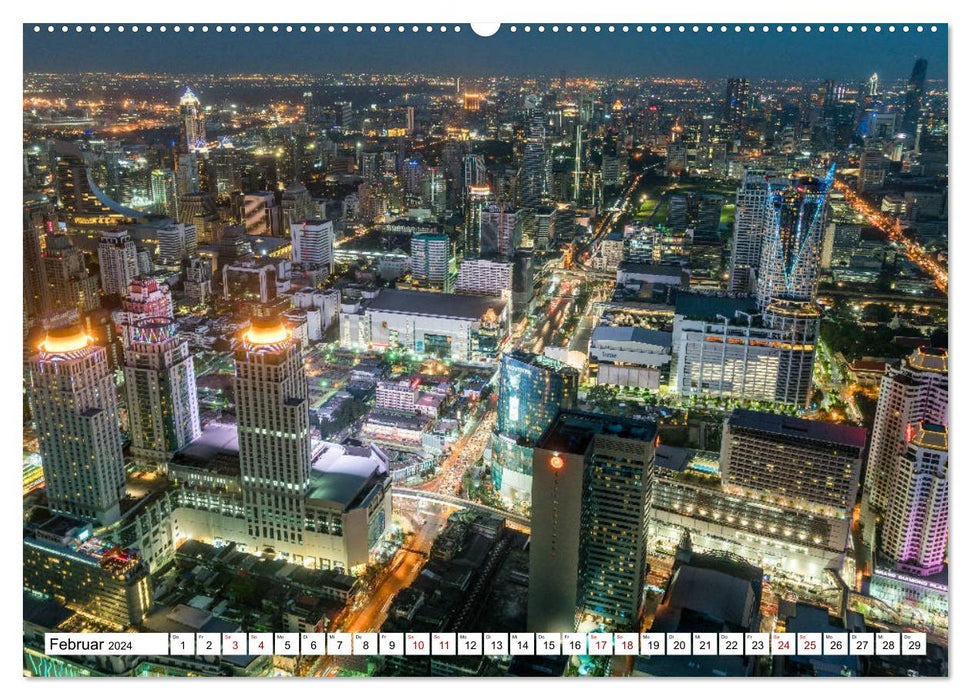 Lichter der Großstadt (CALVENDO Wandkalender 2024)