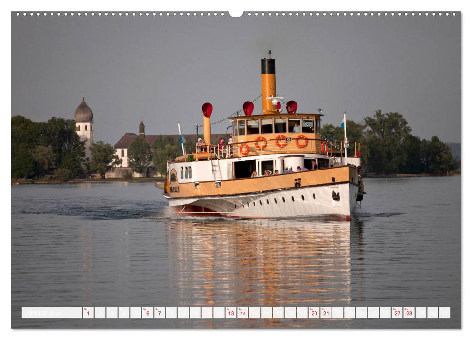 Les plus beaux lacs de Bavière (calendrier mural CALVENDO 2024) 