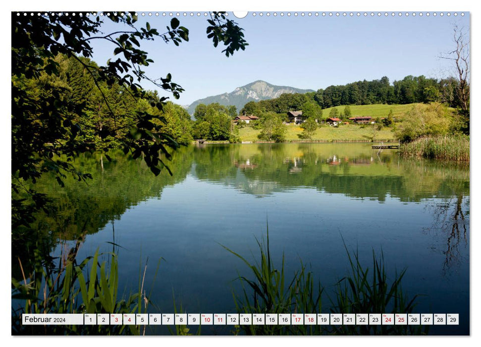 Les plus beaux lacs de Bavière (calendrier mural CALVENDO 2024) 