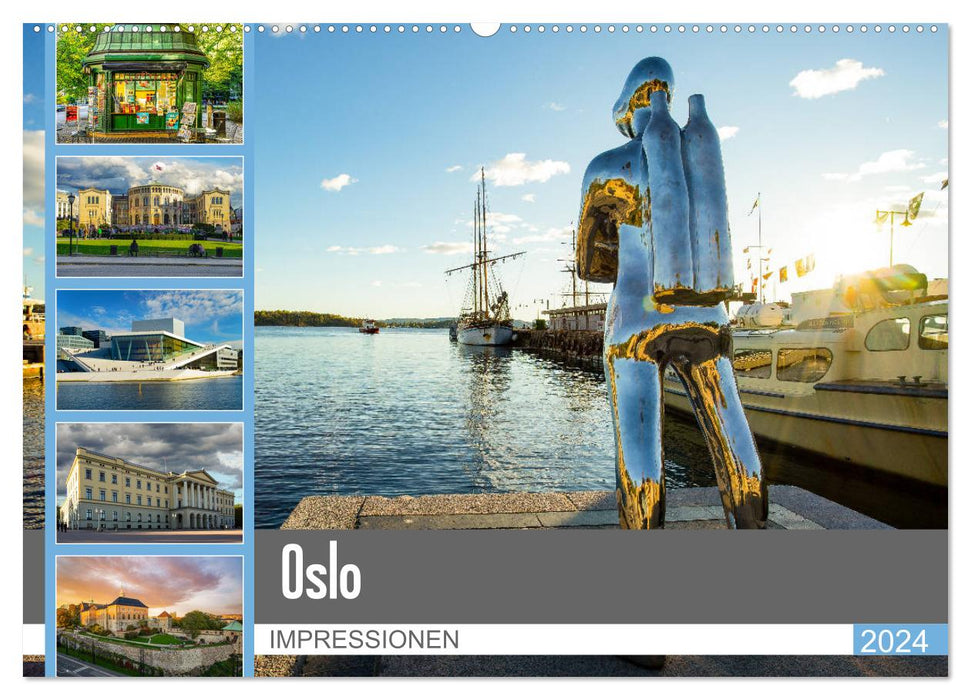 Oslo Impressionen (CALVENDO Wandkalender 2024)