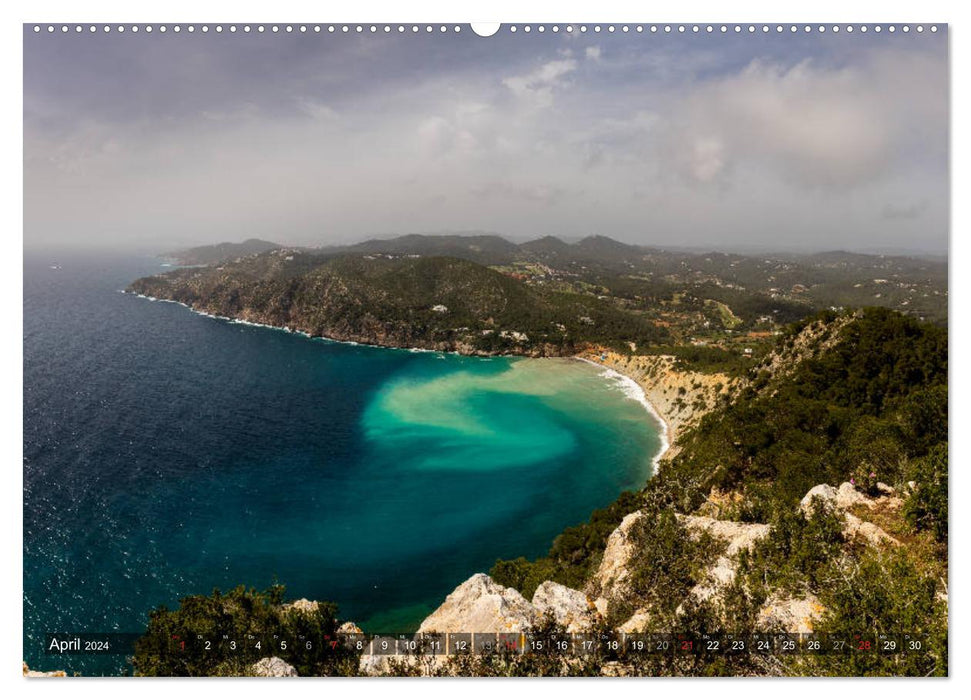 Côte, baies et plages d'Ibiza (Calendrier mural CALVENDO Premium 2024) 