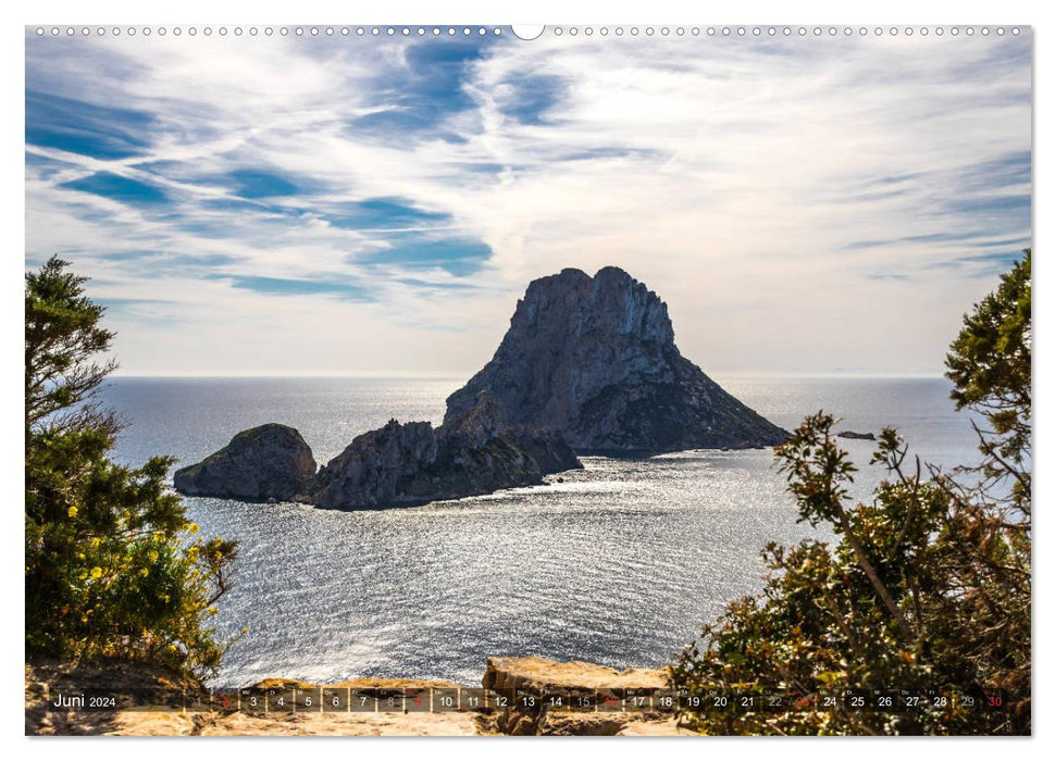 Côte, baies et plages d'Ibiza (Calendrier mural CALVENDO Premium 2024) 