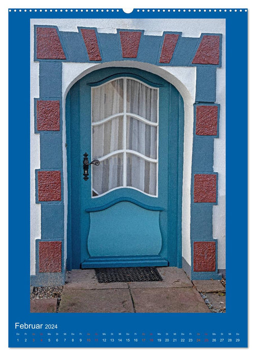 Türen auf Föhr (CALVENDO Premium Wandkalender 2024)