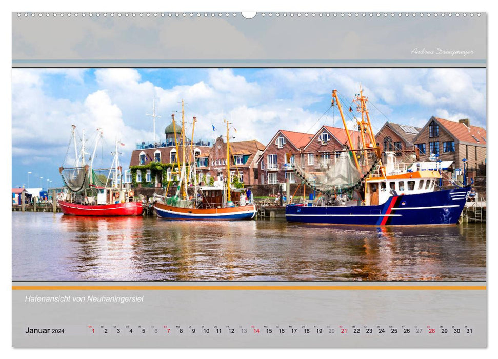 Ostfriesland-Panorama (CALVENDO Premium Wandkalender 2024)