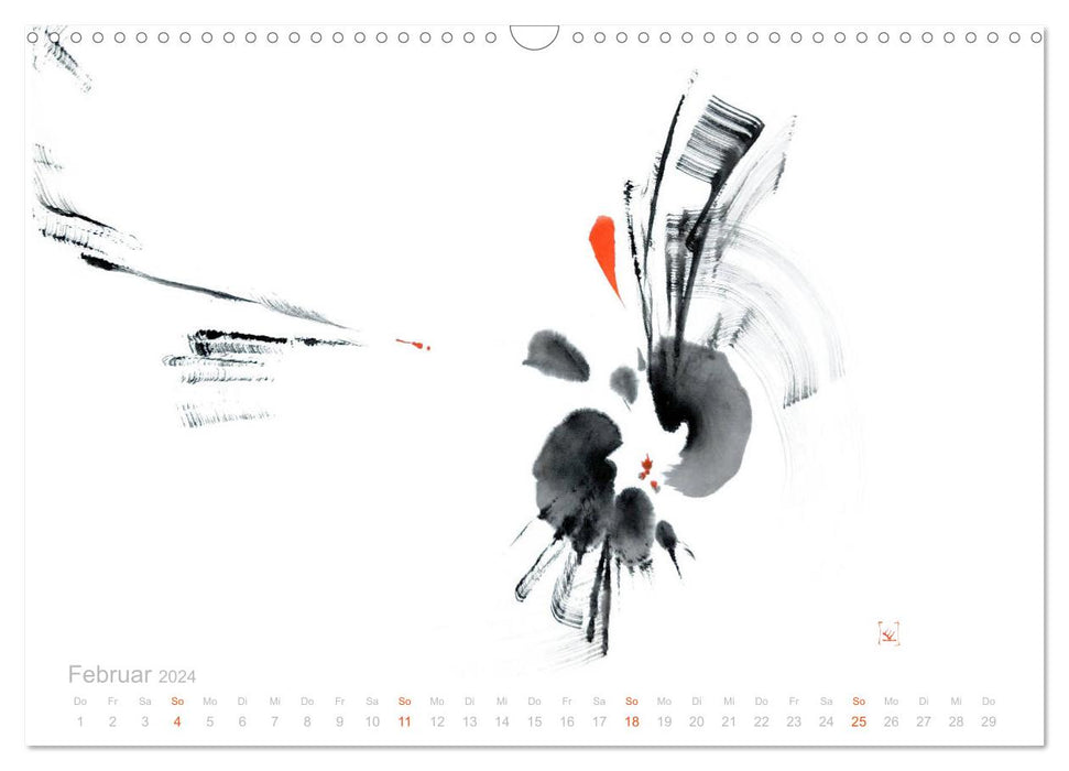 Simply Black and White/ Einfach Schwarz und Weiss - Kunst (CALVENDO Wandkalender 2024)