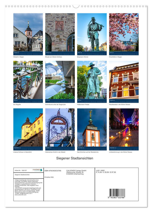Siegener Stadtansichten (CALVENDO Premium Wandkalender 2024)