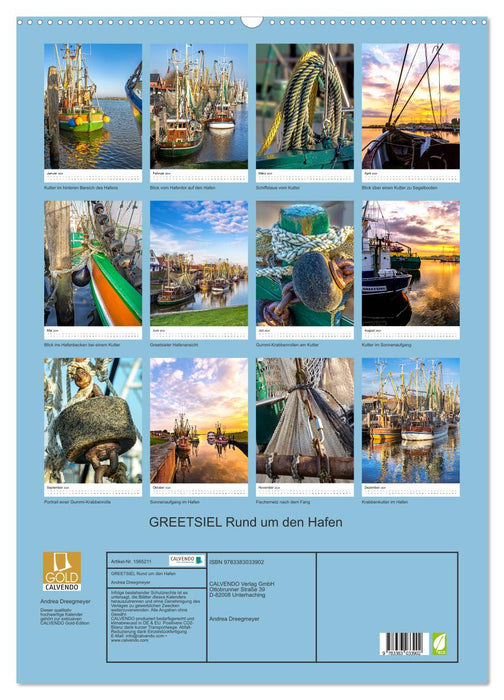 GREETSIEL Rund um den Hafen (CALVENDO Wandkalender 2024)