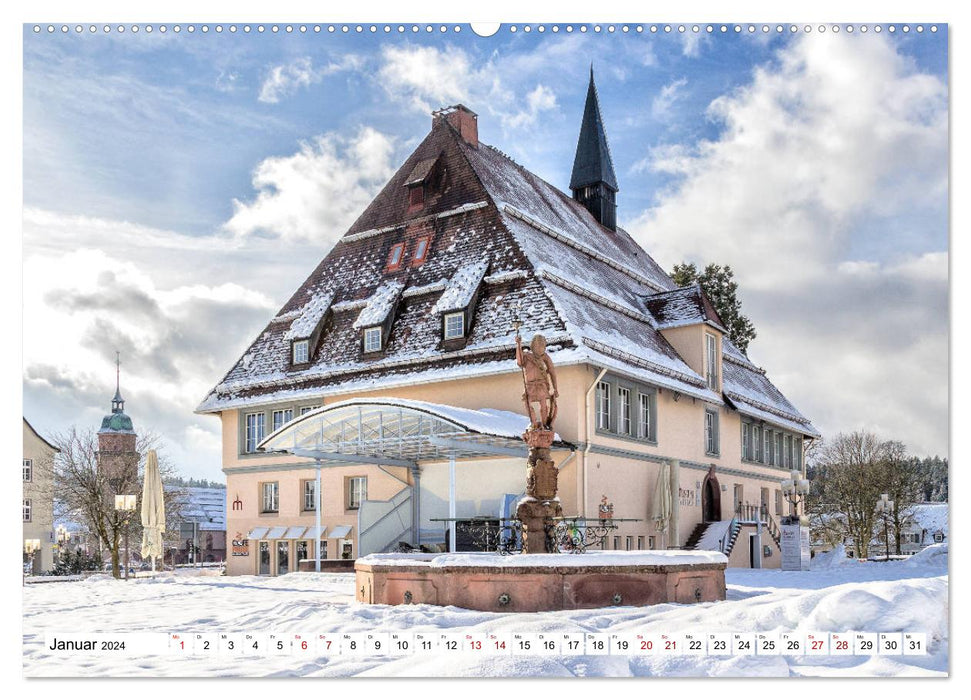 Freudenstadt im Schwarzwald - Wandkalender (CALVENDO Premium Wandkalender 2024)