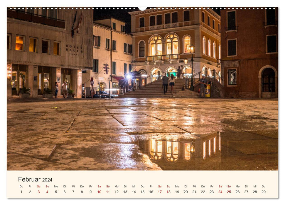 Venedig bei Tag und Nacht (CALVENDO Wandkalender 2024)