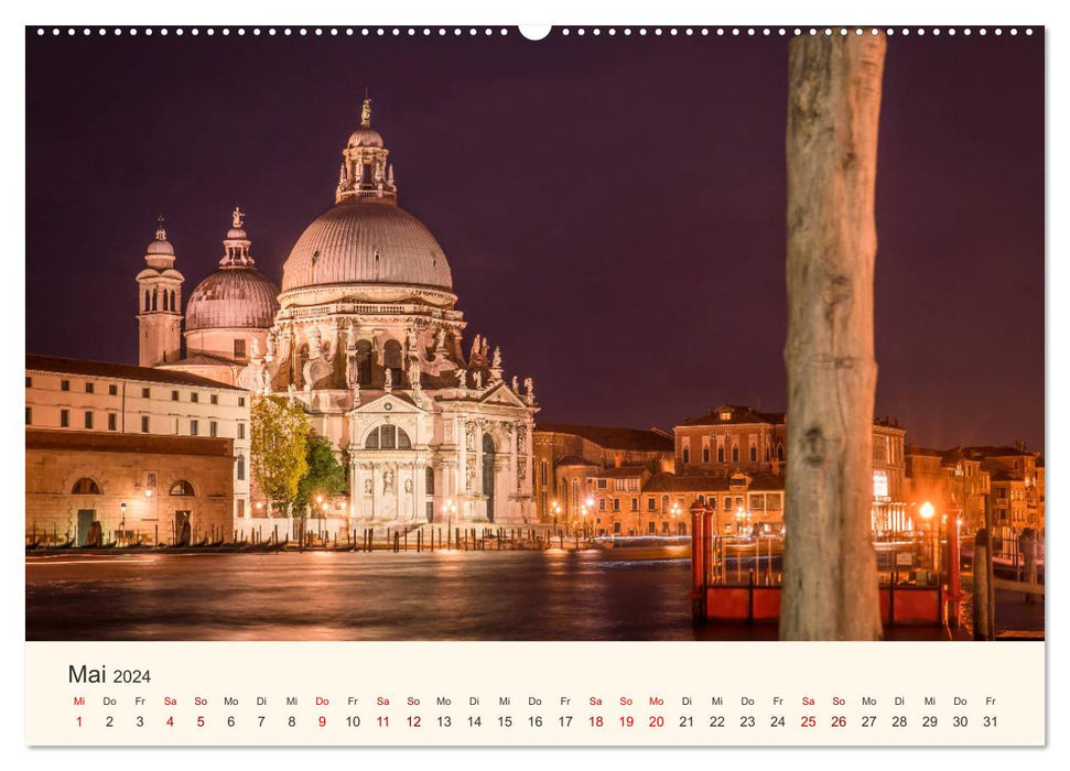 Venedig bei Tag und Nacht (CALVENDO Wandkalender 2024)