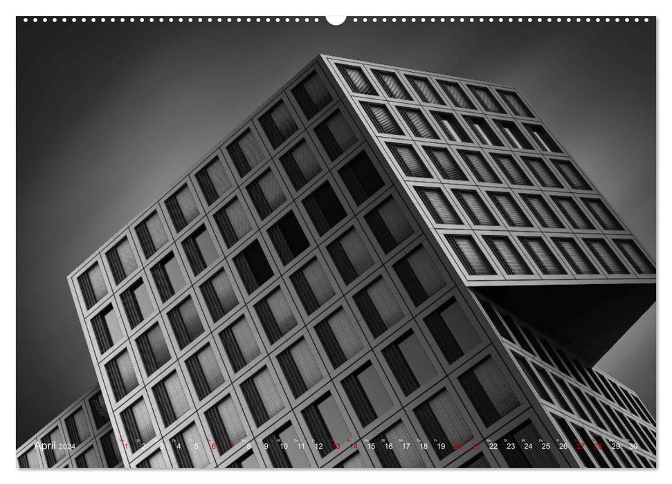 Monochrome Architektur (CALVENDO Wandkalender 2024)