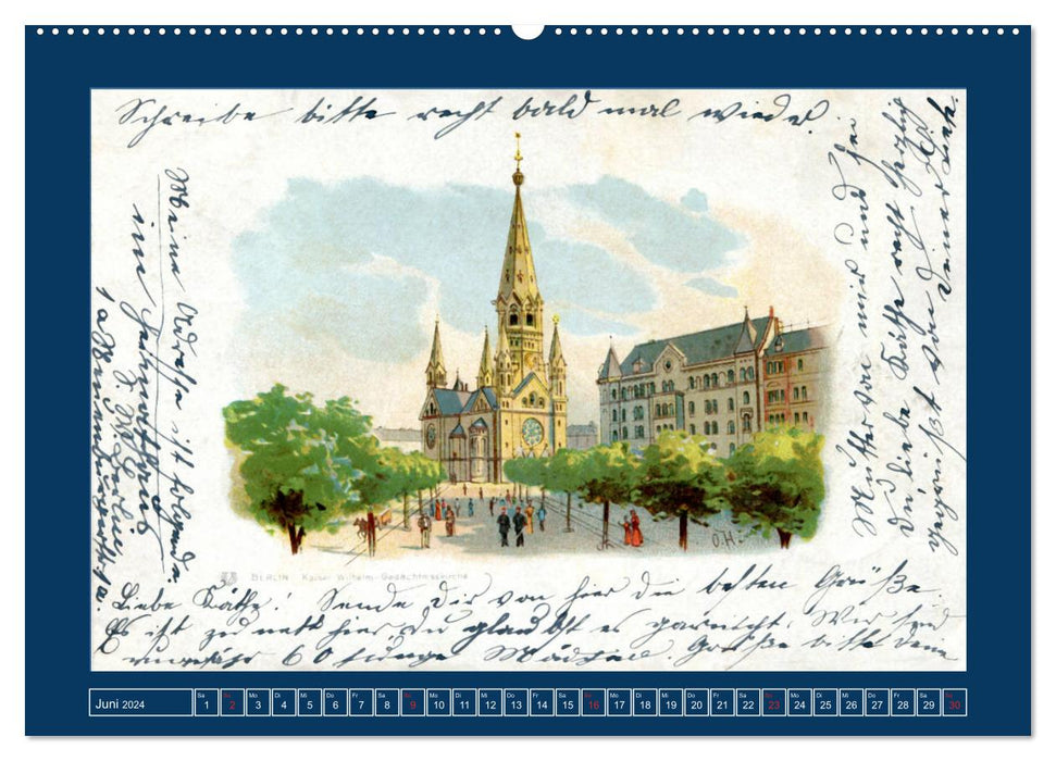 Historisches Berlin von 1888 bis 1918 (CALVENDO Premium Wandkalender 2024)