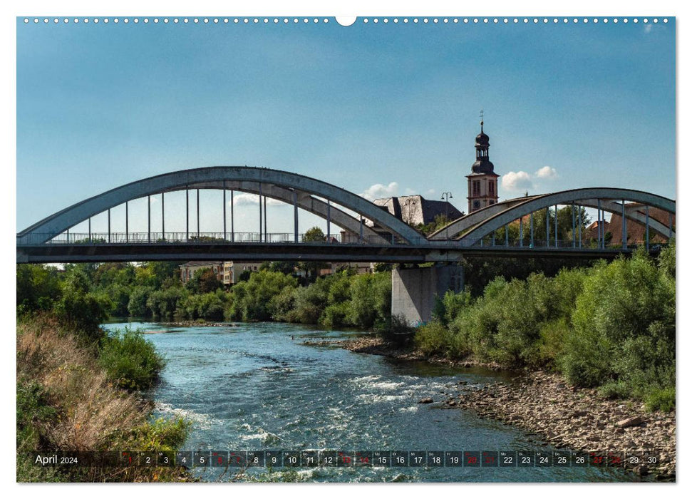 Kumm üwwer die Brück - Mannheimer Brücken (CALVENDO Premium Wandkalender 2024)
