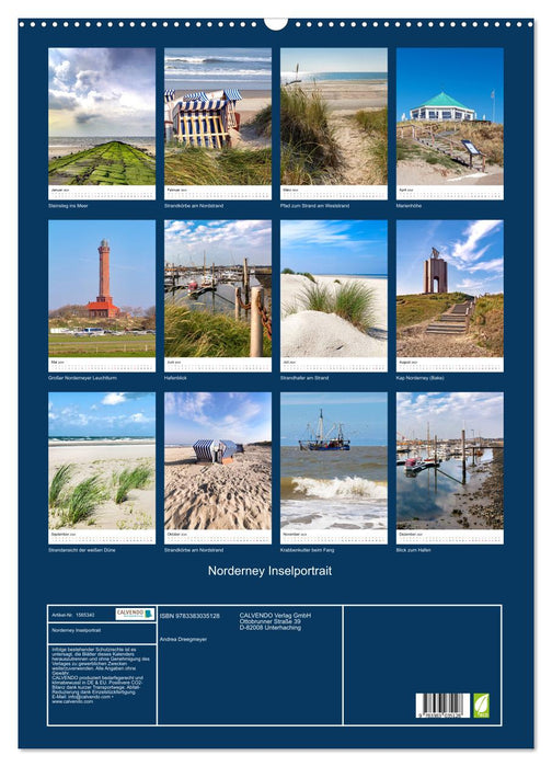 Norderney Inselportrait (CALVENDO Wandkalender 2024)