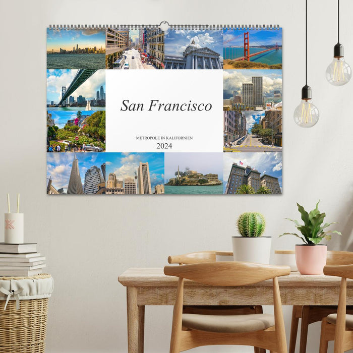 San Francisco Metropole in Kalifornien (CALVENDO Wandkalender 2024)