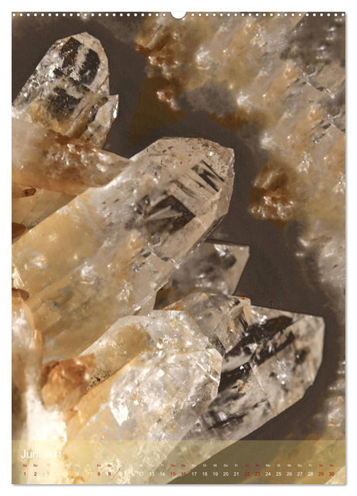 Le monde bizarre des minéraux (Calendrier mural CALVENDO Premium 2024) 
