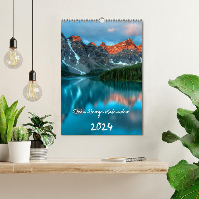 Votre calendrier montagnes (Calendrier mural CALVENDO 2024) 