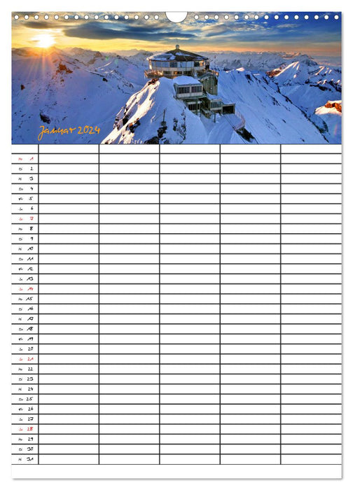 Dein Berge Kalender (CALVENDO Wandkalender 2024)